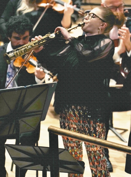 Jess Gillam credit David Hughes, the Hallé