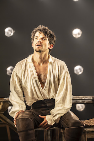 Edward Bluemel as William Shakespeare in Born With Teeth (c) Johan Persson 