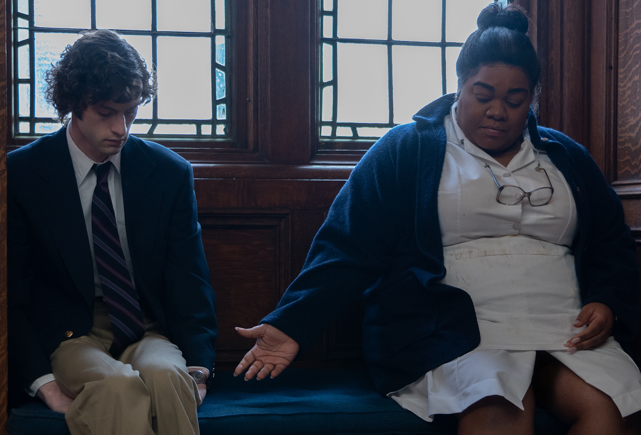 Dominic Sessa and Da'Vine Joy Randolph in The Holdovers
