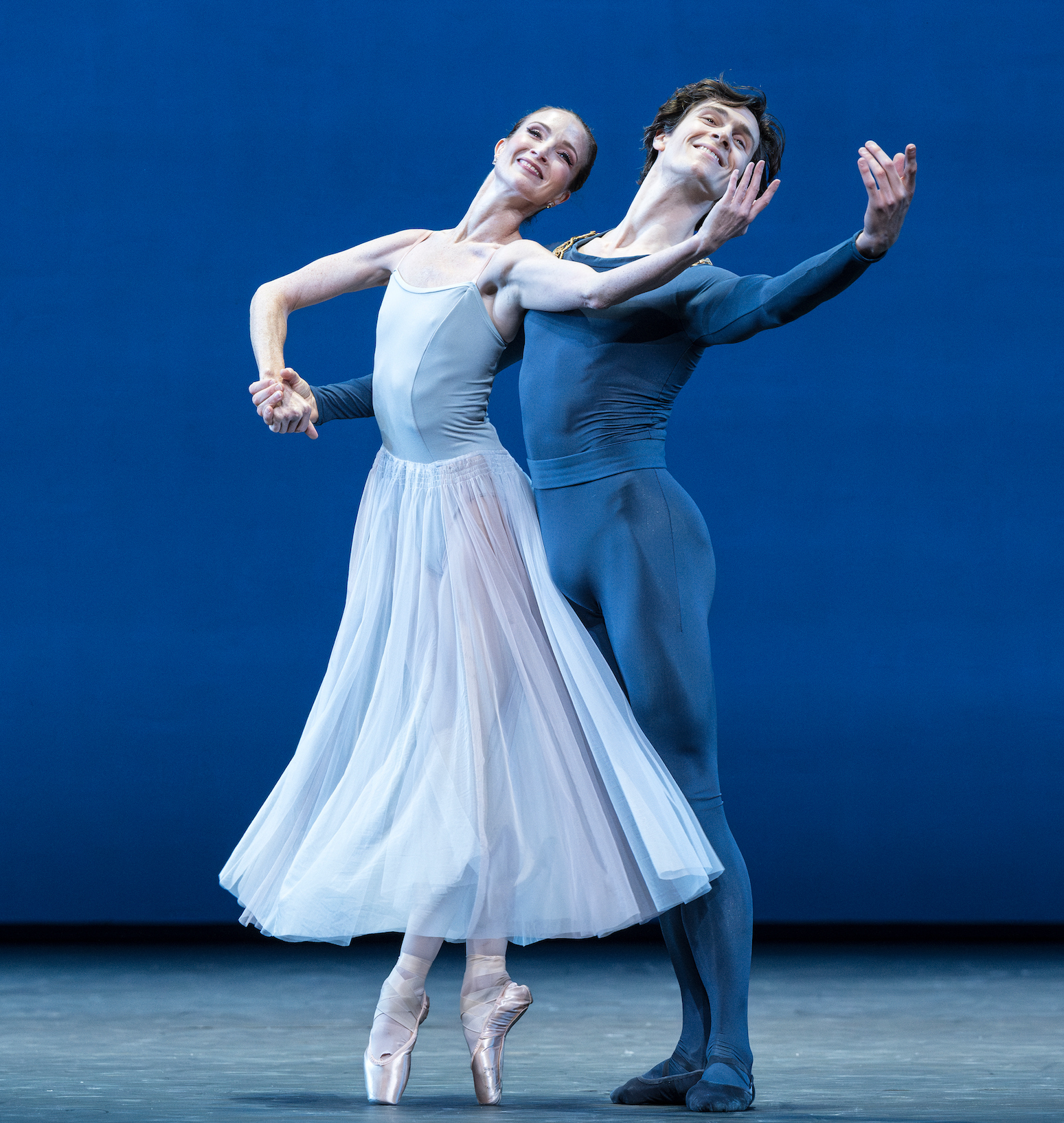 Lauren Cuthbertson and William Bracewell in the Royal Ballet's Serenade