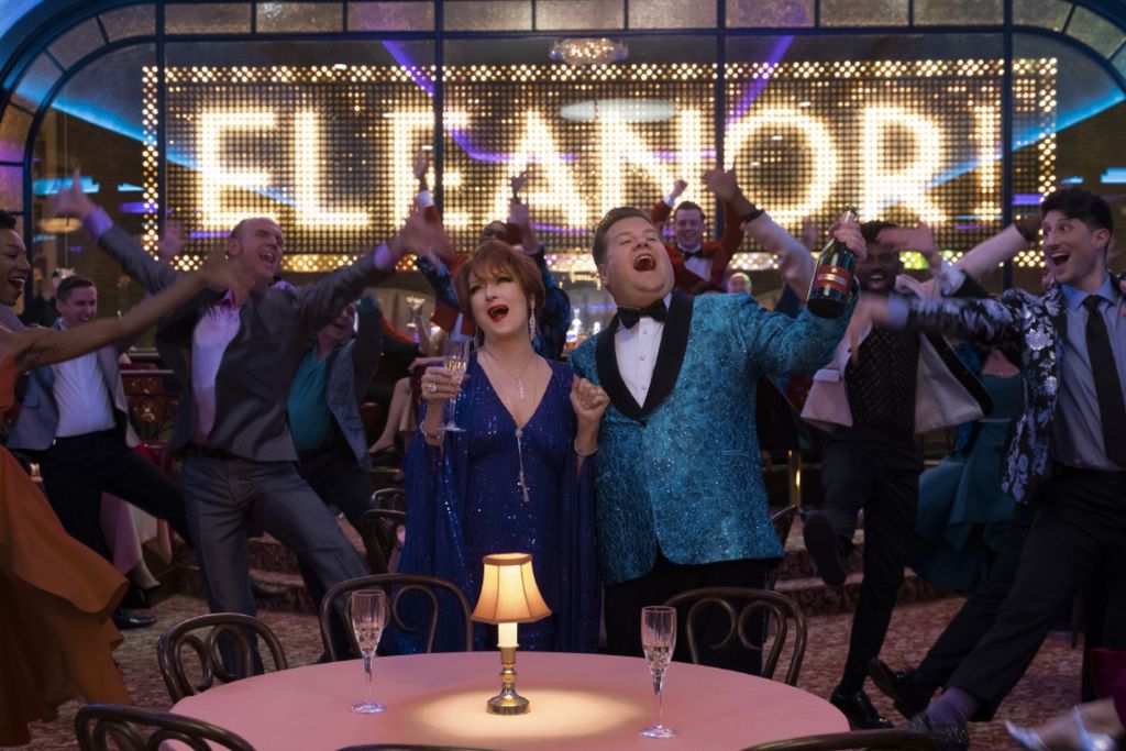 Meryl Streep and James Corden in 'The Prom'