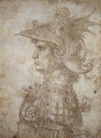 Leonardo da Vinci, Bust of a Warrior, c.1475; © The Trustees of the British Museu