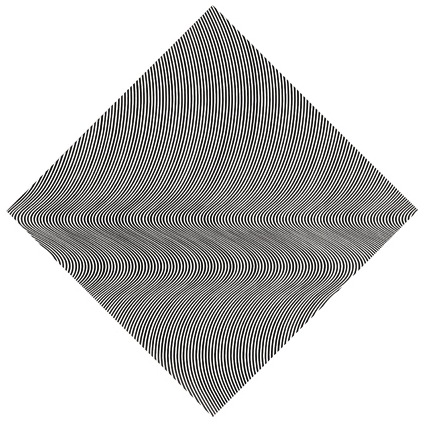 Bridget Riley, Crest, 1964; © Bridget Riley; courtesty Karsten Schubert, London