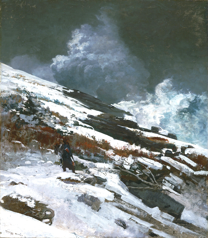 Winslow Homer Winter Coast, 1890 Oil on canvas 91.8 x 80.5 cm © Philadelphia Museum of Art John G. Johnson Collection, 1917 Cat. 1004