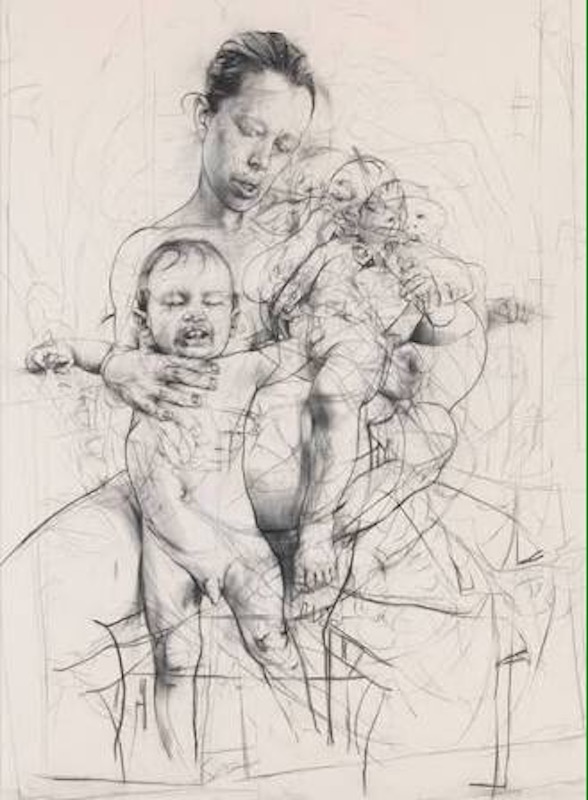 Mother and Children (After the Leonardo Cartoon) 2008. Private Collection. Courtesy Gagosian © Jenny Saville 