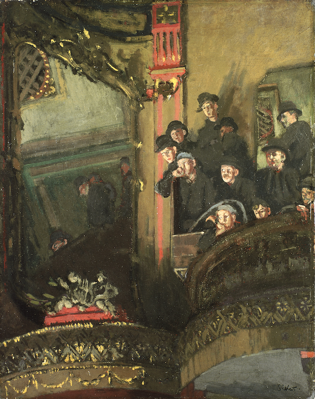 Walter Sickert Gallery of the Old Bedford 1894-5. Purchased by the Walker Art Gallery in 1947