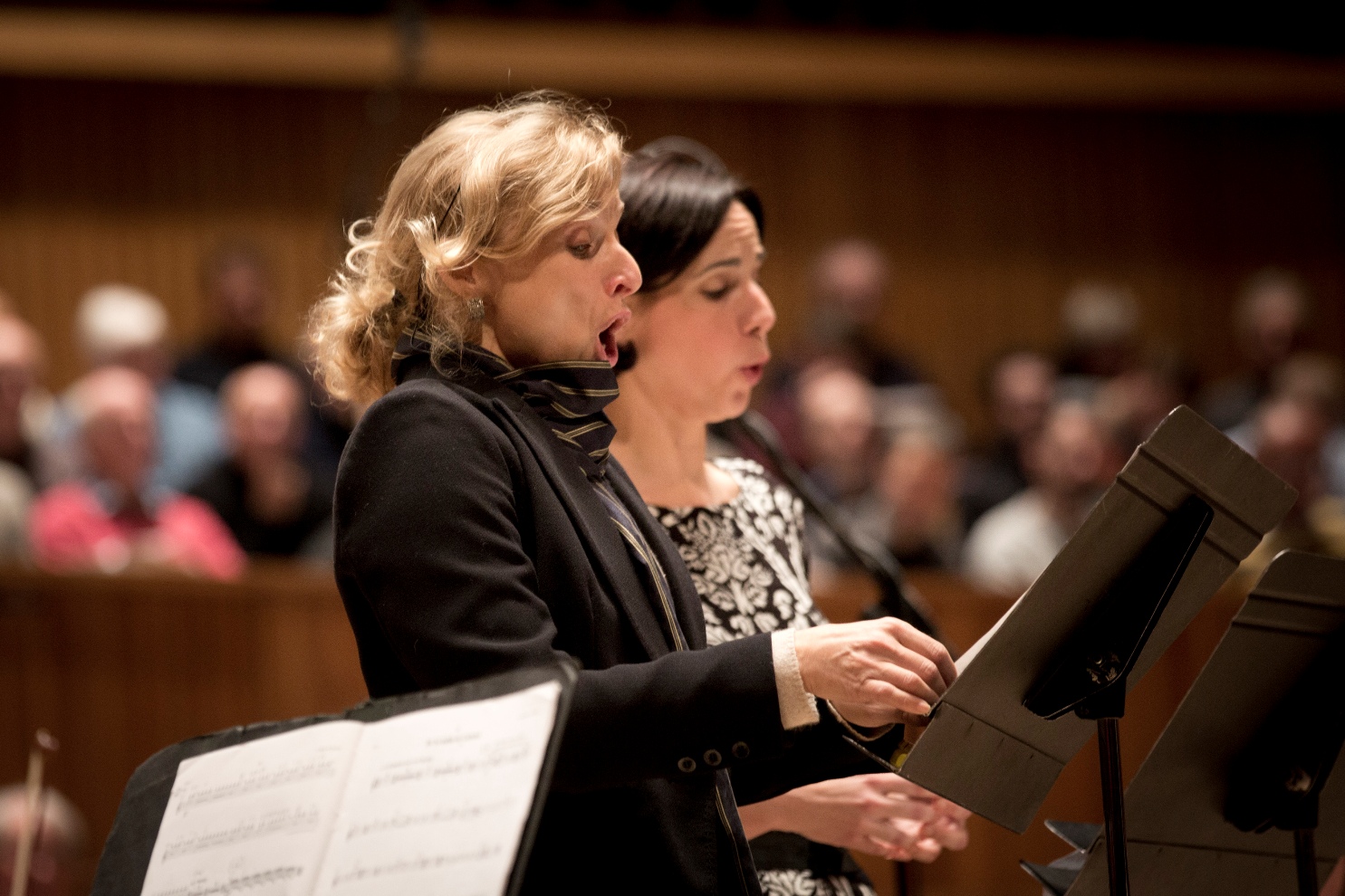 Rosemary Joshua and Kelley O'Connor in the Southbank performance of Adams' El Nino