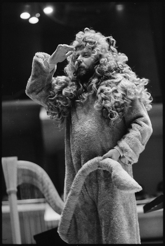 Andrew Davs as lion in Carniival of the Animals