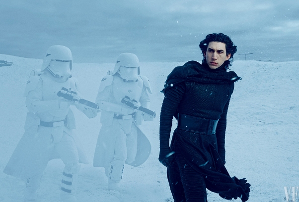 Kylo Ren (Adam Driver) in Star Wars: The Force Awakens