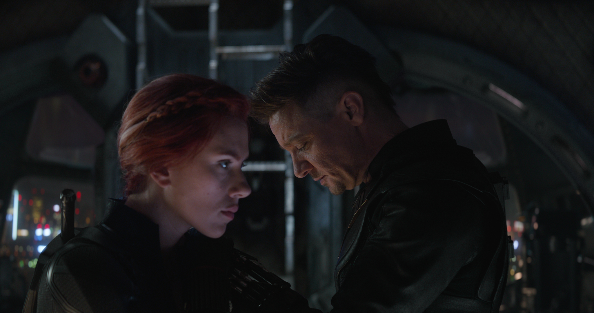 Scarlett Johansson and Jeremy Renner in Avengers: Endgame