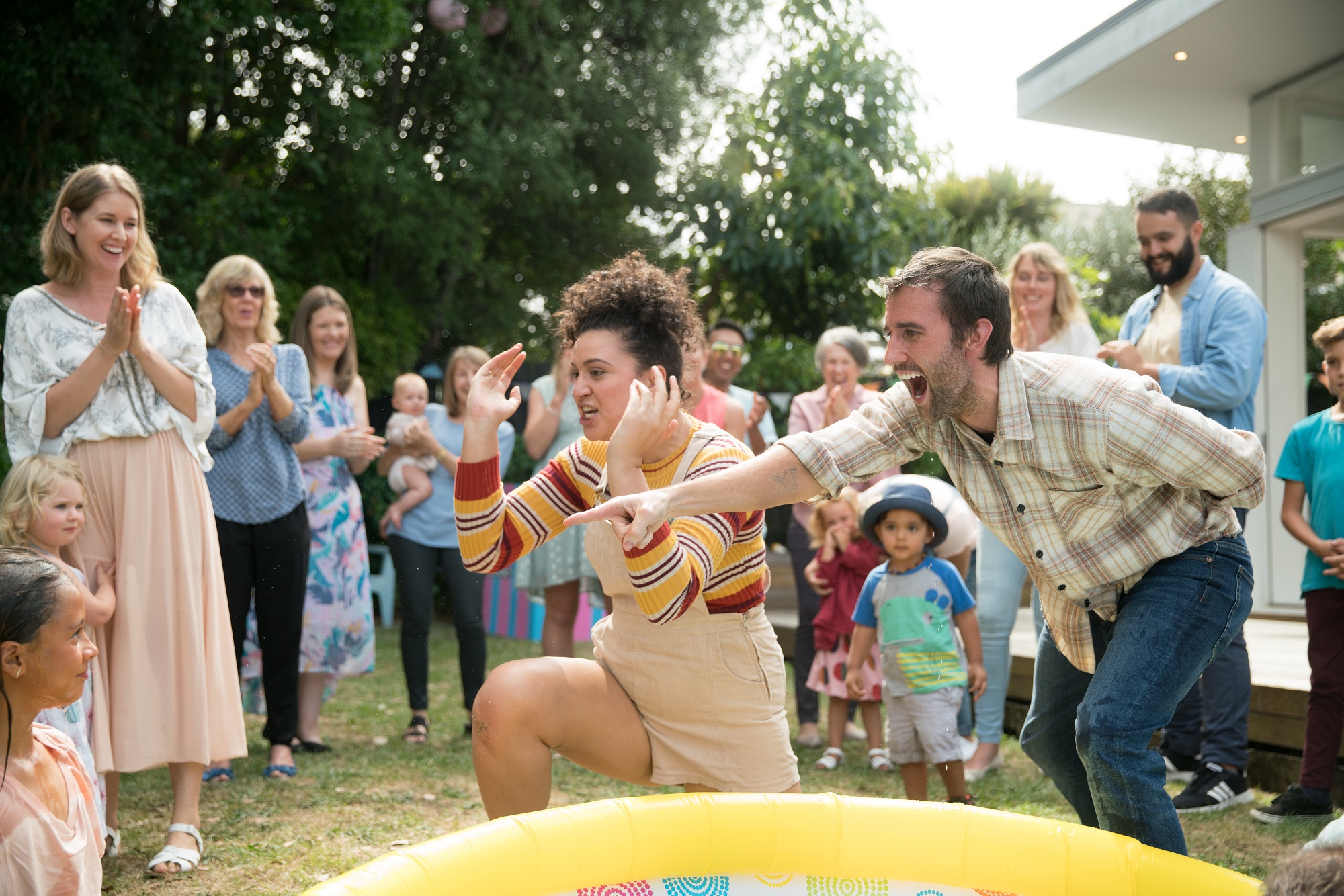 Rose Matafeo and Matthew Lewis in Baby Done