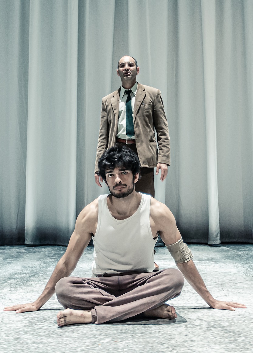 EQUUS. Ethan Kai (Alan Strang) and Zubin Varla (Martin Dysart)