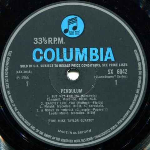 Mike Taylor pendulum mono