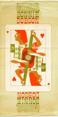 a 1962 poster designed by Eric Von Schmidt promoting Bonnie Dobson