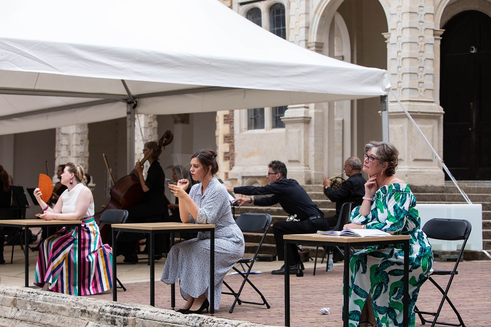 Fflur Wyn, Alison Langer and Yvonne Howard at Opera Holland Park