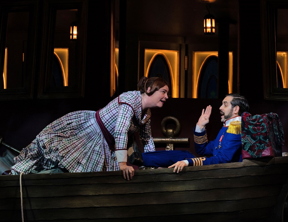 Hilary Summers and John Savournin in ENO HMS Pinafore