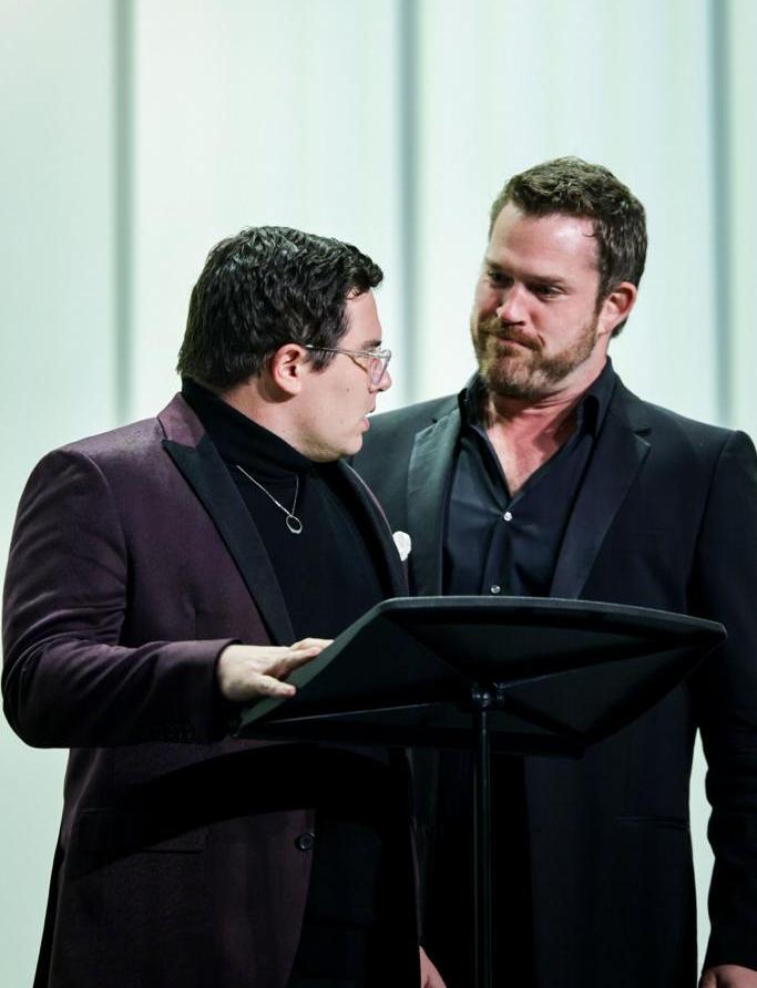 Brandon Cedel and Eric Ferring in 'Rodelinda'