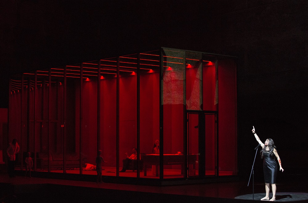 Tanya Ariane Baumgartner as Clytemnestra in Salzburg Elektra